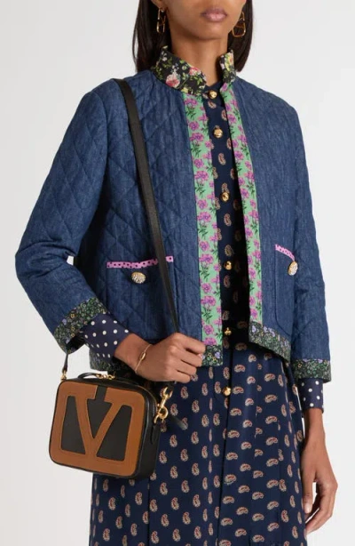 Valentino Garavani Viva Superstar Leather Crossbody Bag In Multi