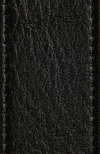 Valentino Designer Leather Belt Reversible Adjustable Length In Black