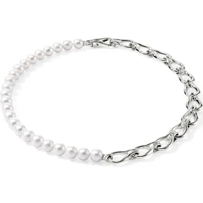 John Hardy Surf Silver Necklace In Sterling Silver