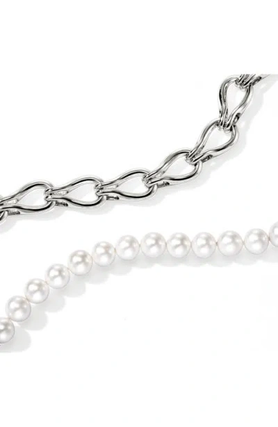 John Hardy Surf Silver Necklace In Sterling Silver