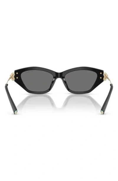 Tiffany & Co Tf 4231u 800181 53mm Womens Cat-eye Sunglasses In Black
