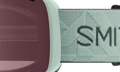 Smith Rally Cylindrical Carbonic-x Small Frame Snow Goggles In Green