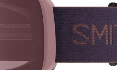 Smith Rally Cylindrical Carbonic-x Small Frame Snow Goggles In Pink