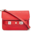 Proenza Schouler Ps11 Mini Leather Shoulder Bag In Red