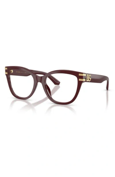 Dolce & Gabbana Eyewear Eyeglasses In Burgundy