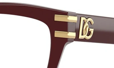 Dolce & Gabbana Eyewear Eyeglasses In Burgundy
