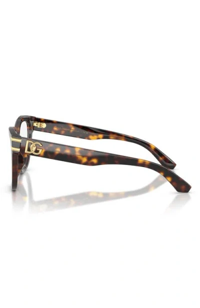 Dolce & Gabbana Tortoiseshell-effect Glasses In Brown