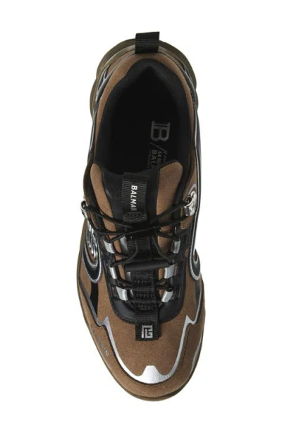 Balmain 'cosmic Dust' Sneakers In Green