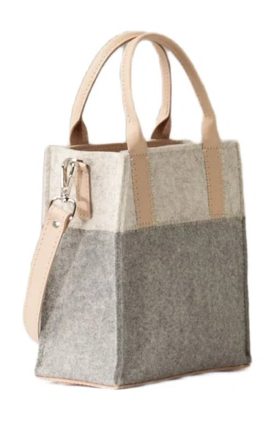Graf & Lantz Graf Lantz Jaunt Merino Wool Mini Tote In Gray