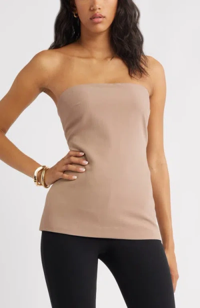 Open Edit Tunic Tube Top In Gray