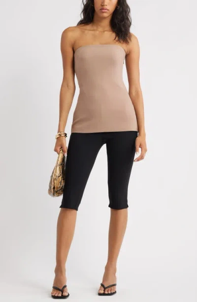 Open Edit Tunic Tube Top In Gray