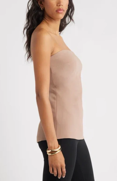 Open Edit Tunic Tube Top In Gray