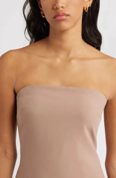 Open Edit Tunic Tube Top In Gray