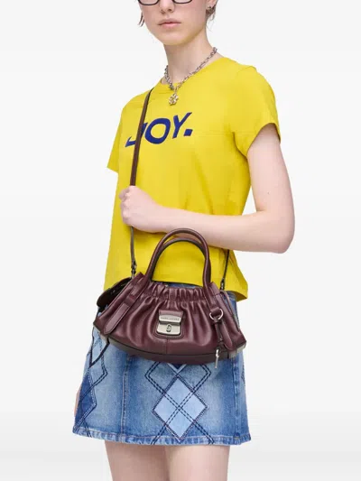 Marc Jacobs Marni Wide Black Bermuda With Marni Symbol Logo In Purple