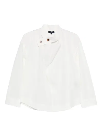 Soeur Womens Blanc Casse Felicite Tie-belt Cotton Blouse In White