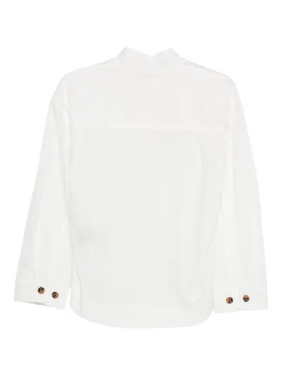 Soeur Womens Blanc Casse Felicite Tie-belt Cotton Blouse In White