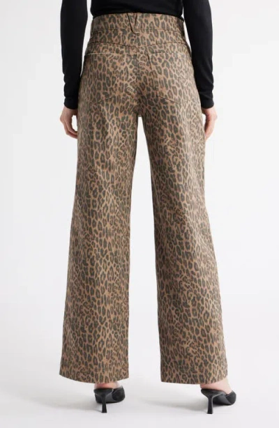 Wit & Wisdom Skyrise Double Side Seam Wide Leg Jeans In Brown