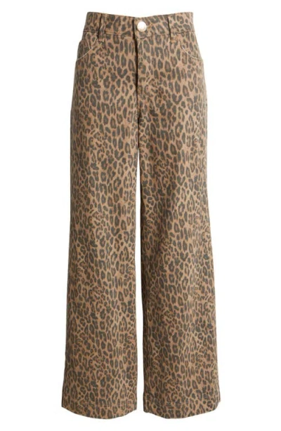 Wit & Wisdom Skyrise Double Side Seam Wide Leg Jeans In Brown