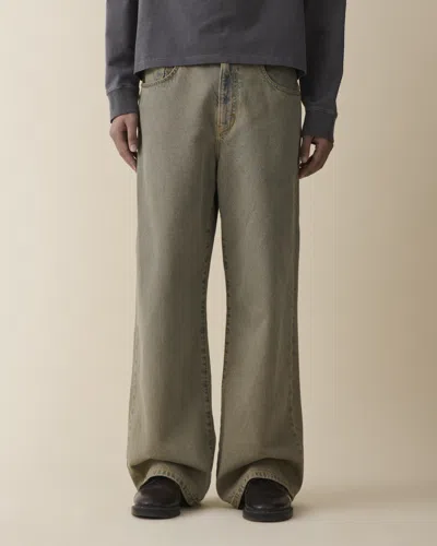 Jeanerica Denim Wide-leg Jeans In Green