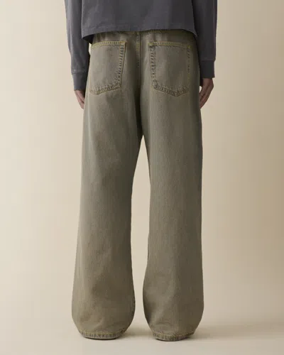 Jeanerica Denim Wide-leg Jeans In Green