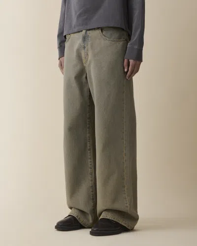 Jeanerica Denim Wide-leg Jeans In Green