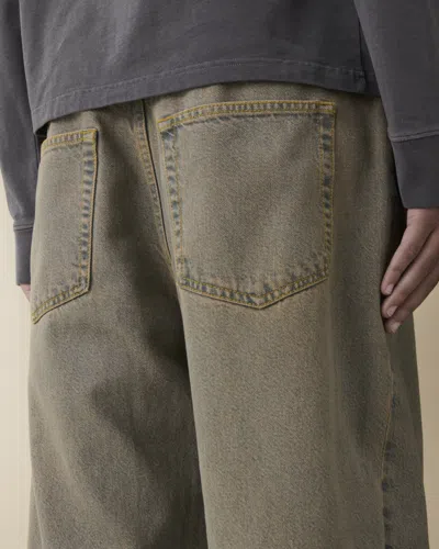 Jeanerica Denim Wide-leg Jeans In Green