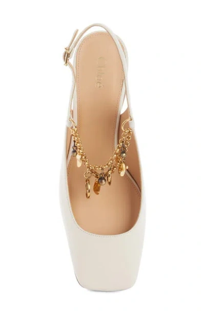 Chloé Charms" In White