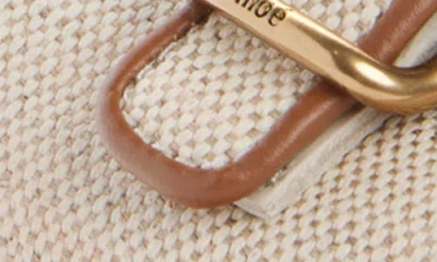 Chloé Nama Canvas Platform Sandals In White