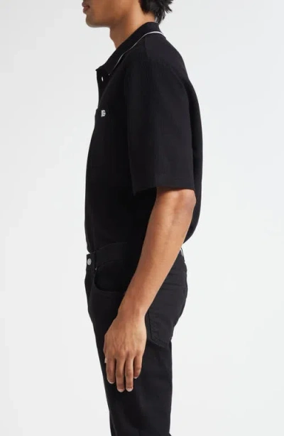 Dolce & Gabbana Cotton Pique Polo In Black