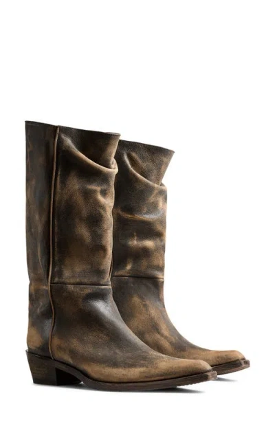 Khaite Clive 25 Leather Boots In Multi