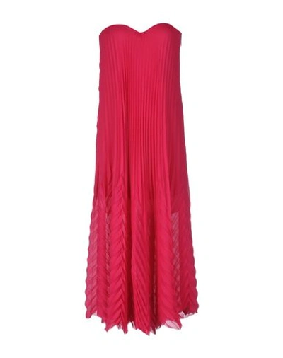 Msgm Knee-length Dresses In Fuchsia