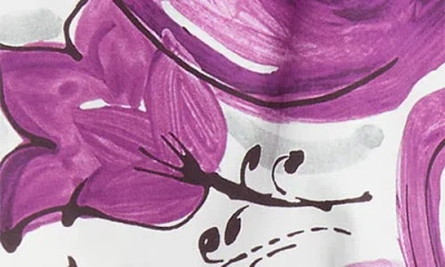 Dolce & Gabbana Purple Majolica Print Poplin Shirt Dolce E Gabbana In Purple