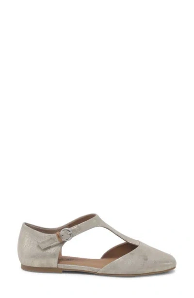 Gentle Souls Women's Wyatt T-strap Flats In Gray