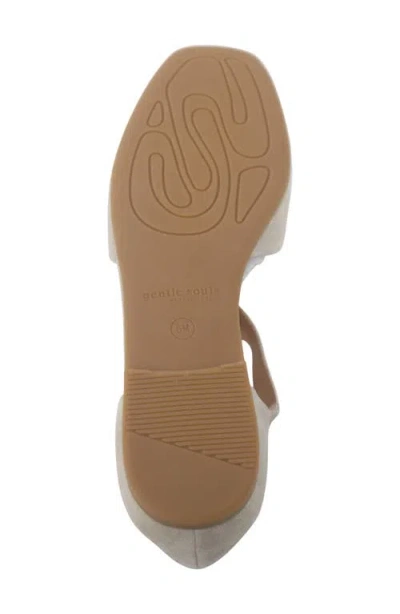 Gentle Souls Women's Wyatt T-strap Flats In Gray