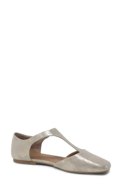 Gentle Souls Women's Wyatt T-strap Flats In Gray