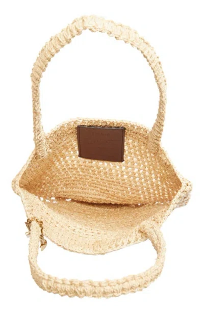 Chloé Chloe Women Raffia Small Summer Banana Shopping Bag In Brown