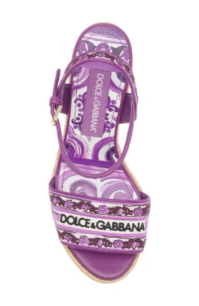 Dolce & Gabbana Sandals In Purple