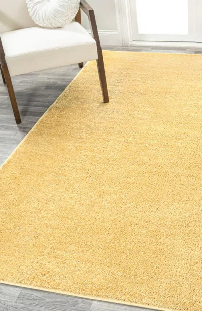 Jonathan Y Haze Solid Low-pile Area Rug In Yellow
