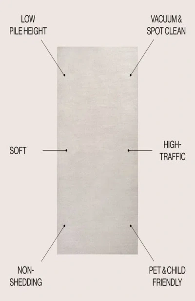 Jonathan Y Haze Solid Low-pile Area Rug In White