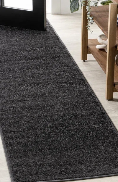 Jonathan Y Haze Solid Low-pile Area Rug In Black
