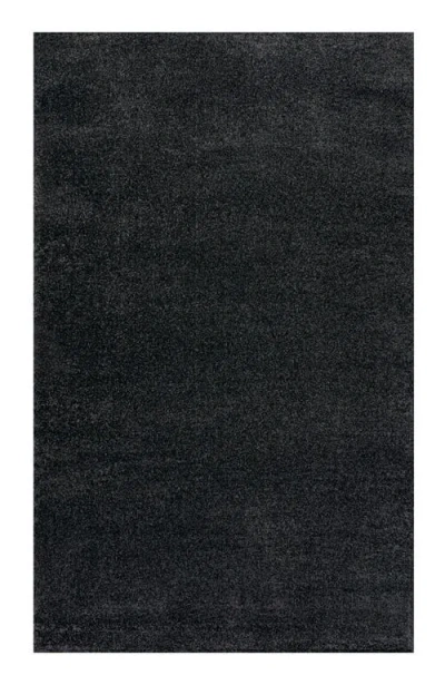 Jonathan Y Haze Solid Low-pile Area Rug In Black