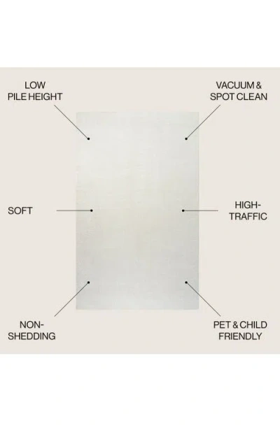 Jonathan Y Haze Solid Low-pile Area Rug In White