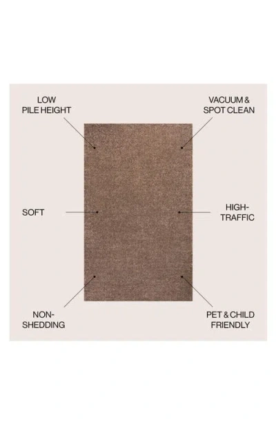 Jonathan Y Haze Solid Low-pile Area Rug In Brown