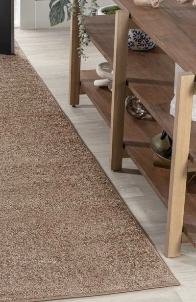 Jonathan Y Haze Solid Low-pile Area Rug In Brown