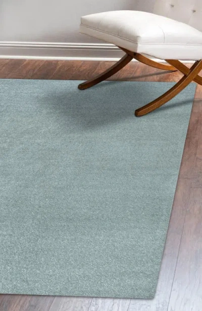 Jonathan Y Haze Solid Low-pile Area Rug In Blue