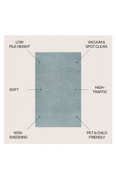 Jonathan Y Haze Solid Low-pile Area Rug In Blue