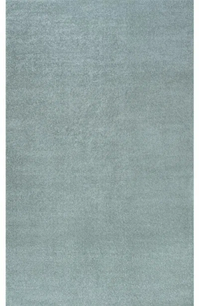 Jonathan Y Haze Solid Low-pile Area Rug In Blue