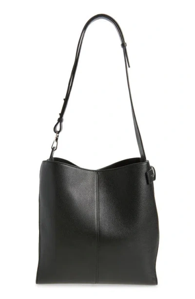 Givenchy Medium Grained Leather Belted Shoulder Bag In Black