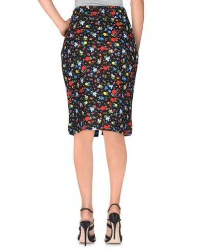 Shop Love Moschino Knee Length Skirt In Black