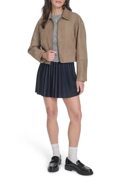 Levi's Women's Regular Faux Suede Bomber Jacket In Brown